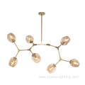 Nordic Blow Glass Pendant Lamp Modern Restaurant Chandelier